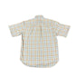Vintage Genfis Short Sleeve Shirt Checkered Creme - L