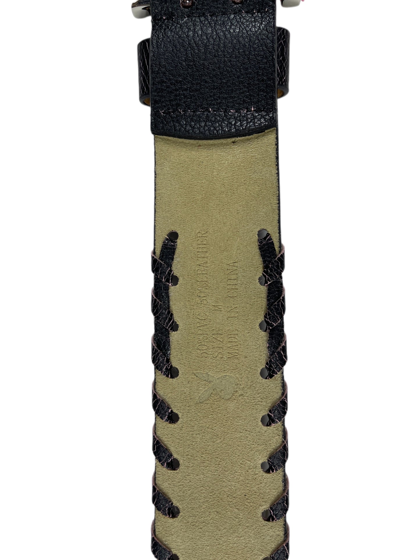 Y2k Playboy Belt Black 2004