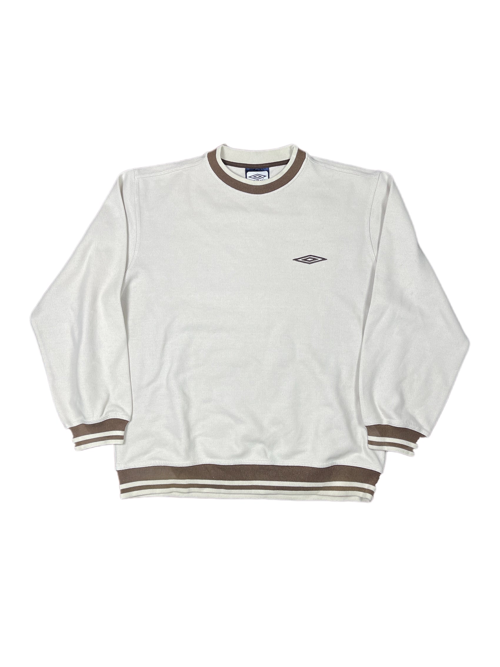 Vintage Umbro Sweatshirt Beige Cream - L/XL