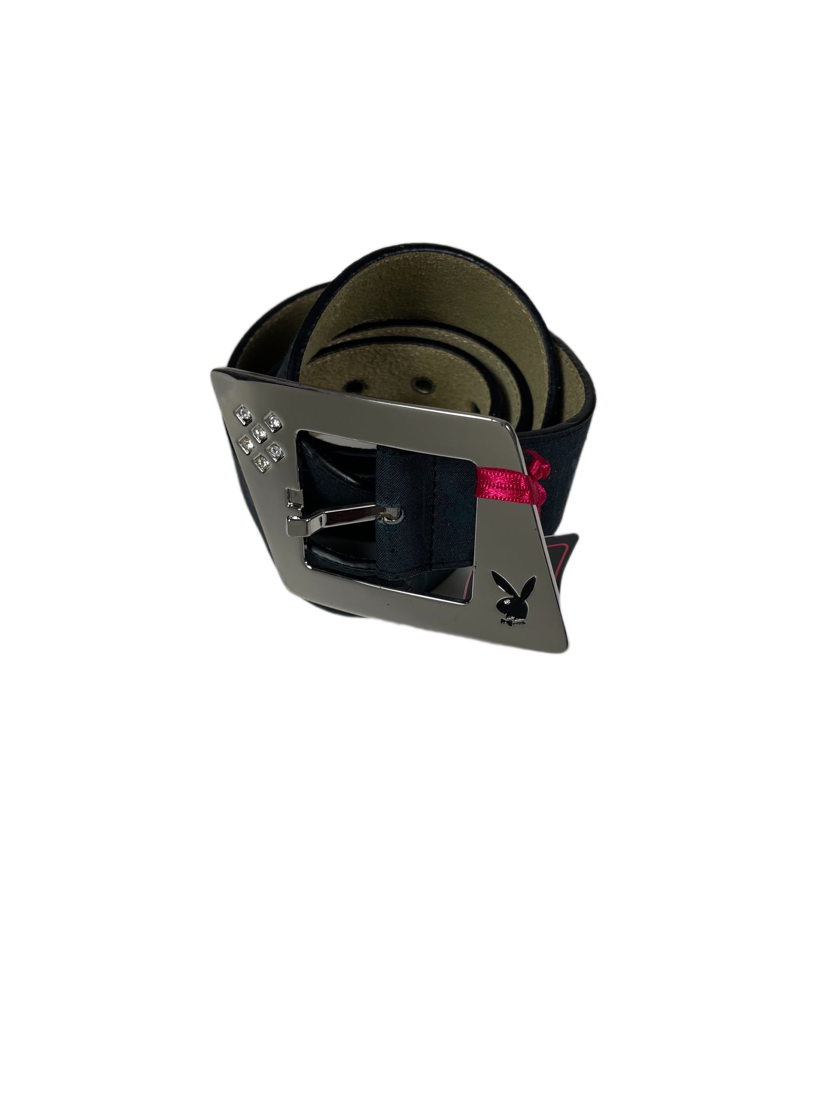 Y2k Playboy Belt Black 2004