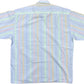 Vintage Limit Shortsleeve Shirt Blue Stripped Cotton L