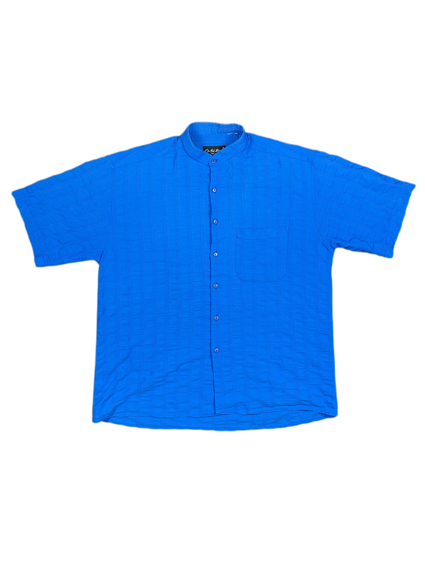 Vintage On the Rock Short Sleeve Shirt Blue - XL