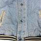 Vintage Disney Mickey Mouse 1990s Denim Collage Jacket Beige Blue - M