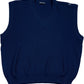 Vintage Hp.Roessler Sweater Vest Navy Blue Wool Blend XL