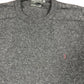 VIntage Yves Saint Laurent Knitted New Wool Sweatshirt Gray Black - XXL
