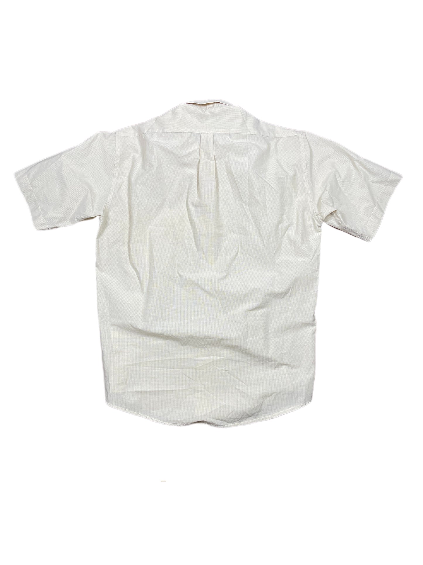 Vintage Polo Ralph LaurenShort Sleeve Shirt Checkered Yellow White - M