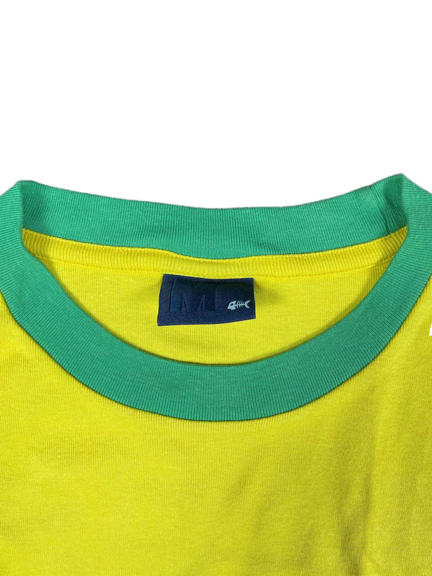 Y2k Fishbone Brasil Tank Top Yellow - M