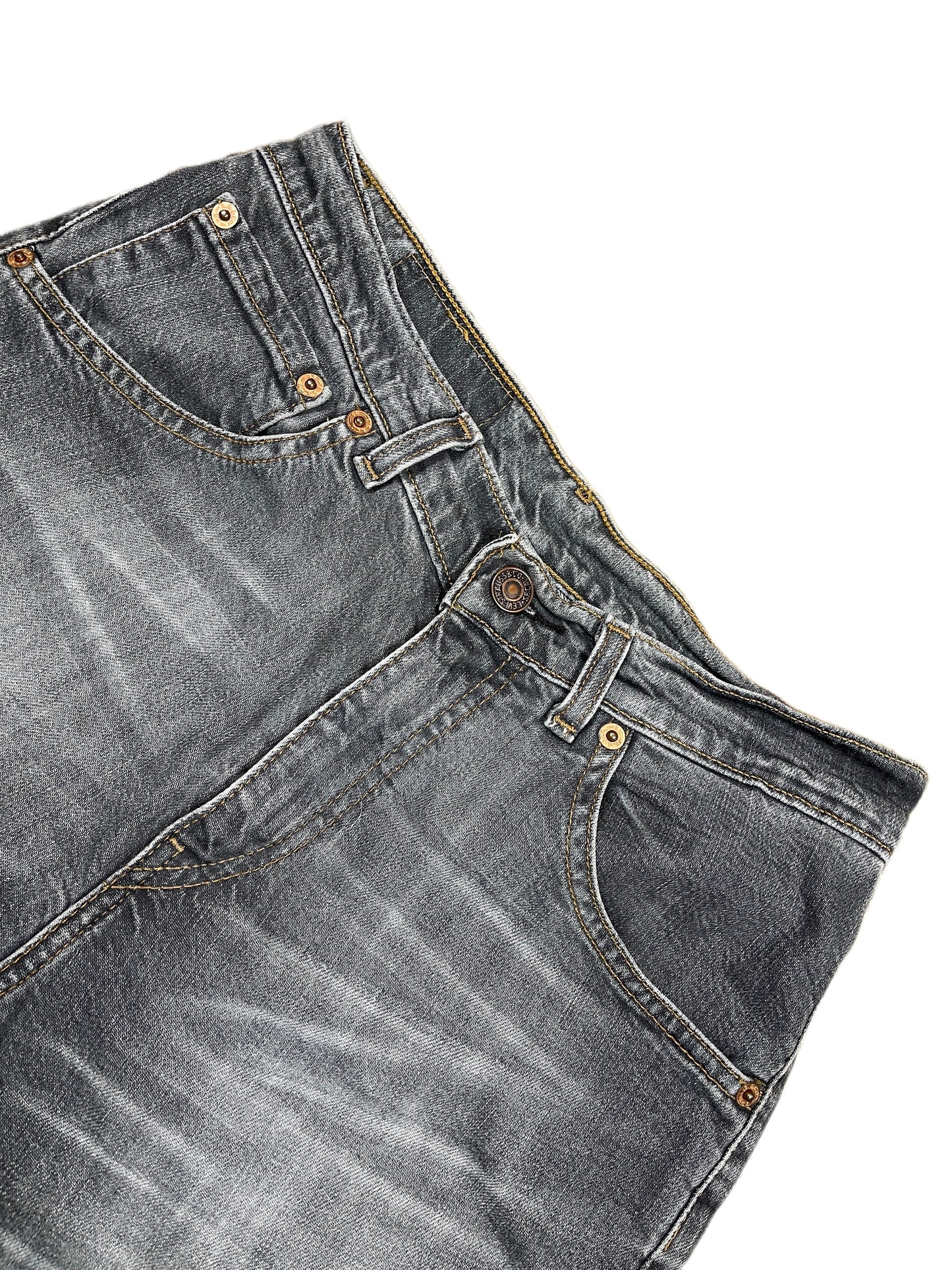 Y2k Levi's Low Waist Flared Denim Pants Gray - M/L