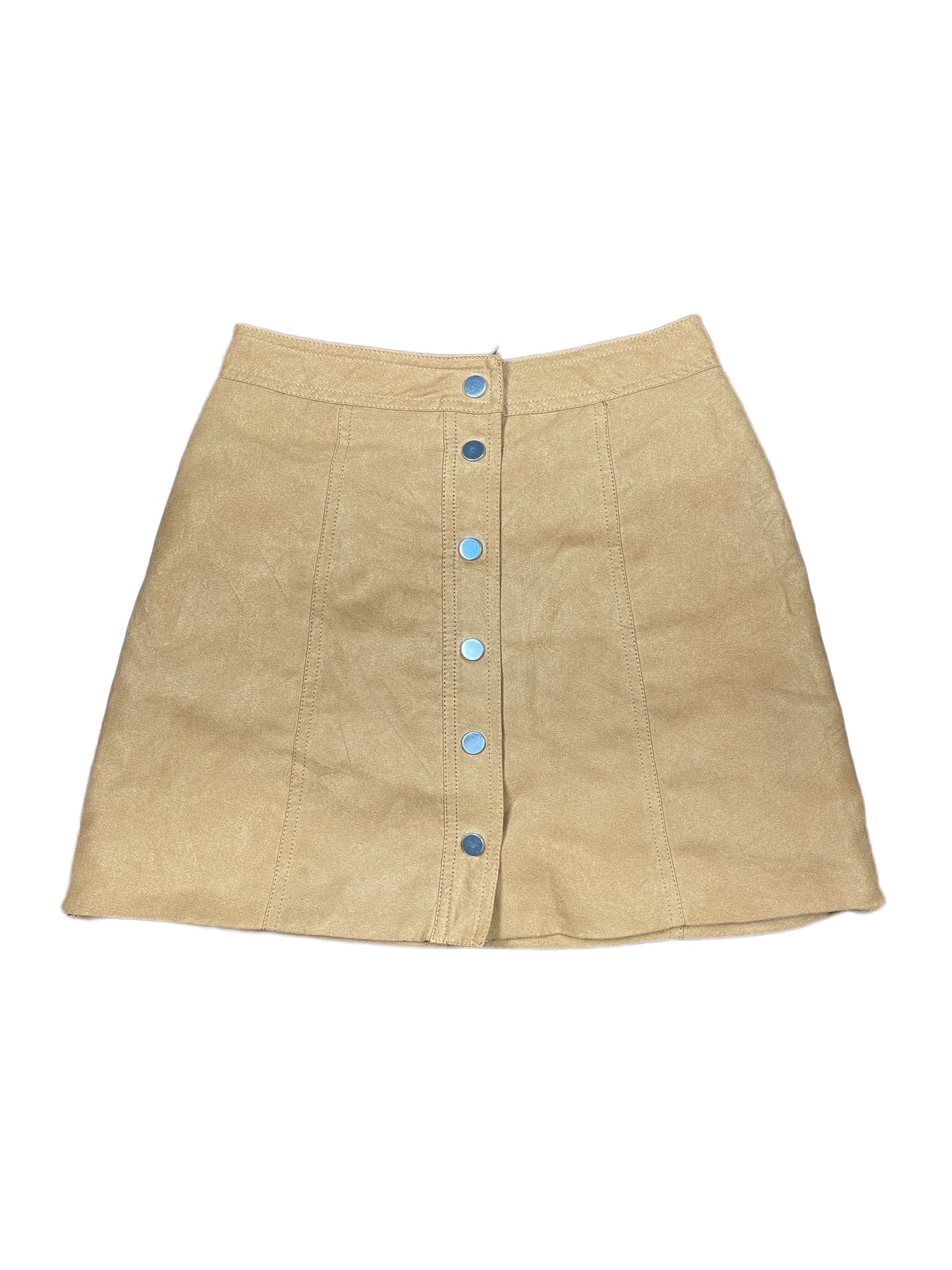 Y2k H&M Velvet Skirt Brown - XS
