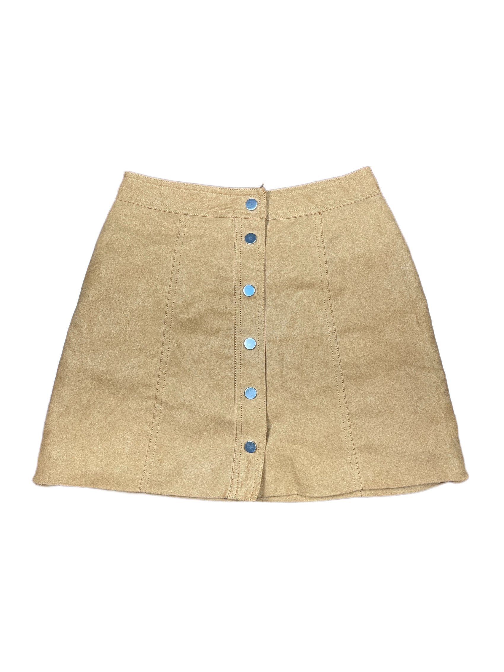 Y2k H&M Velvet Skirt Brown - XS