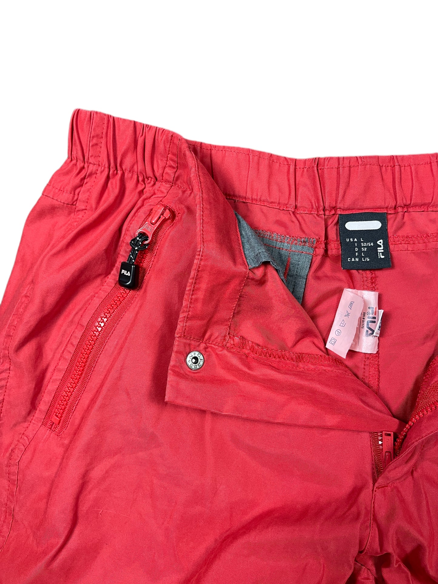 Y2k Fila Capri Sport Pants Red - L
