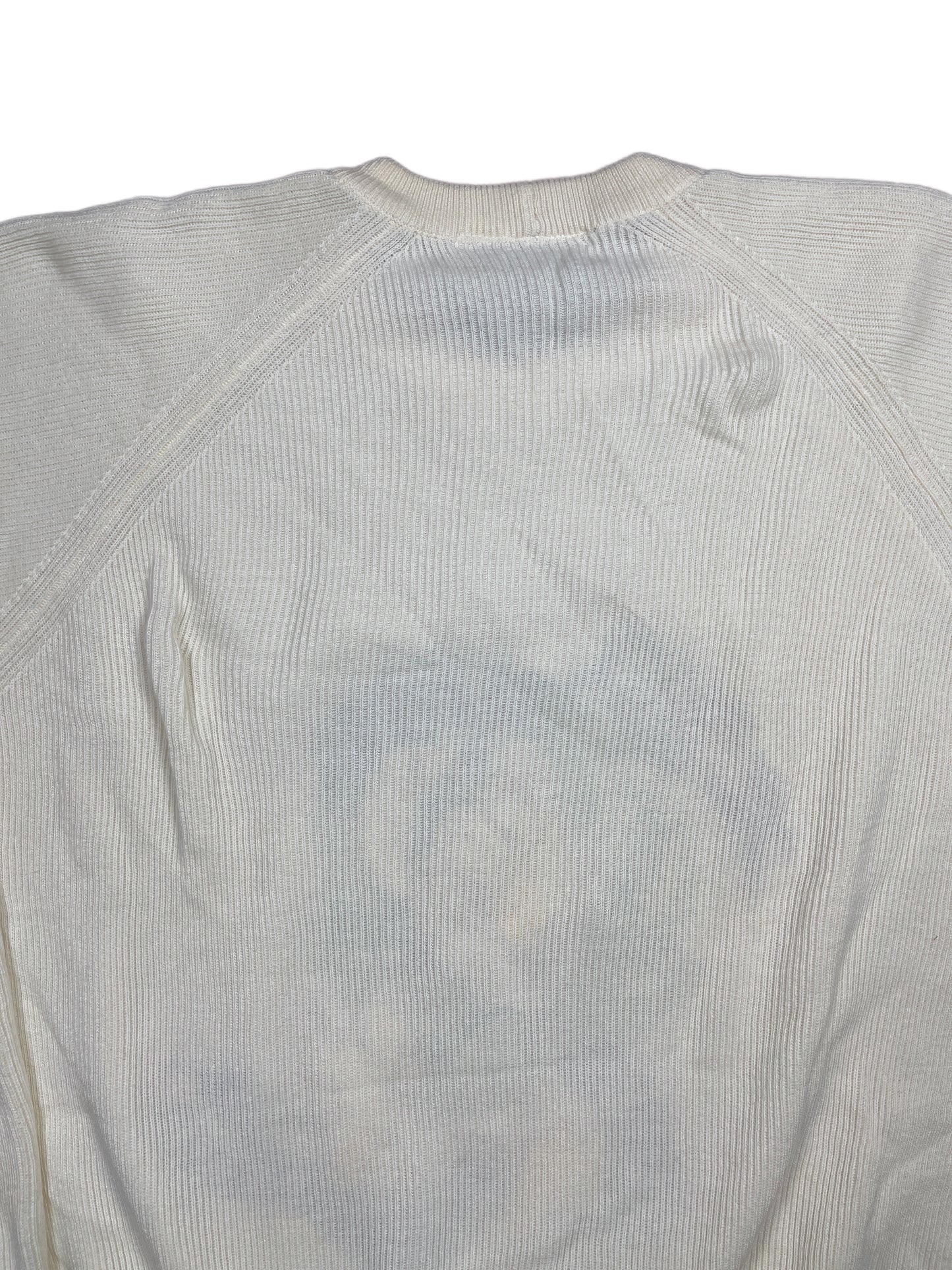 Vintage Iceberg 1990s Disney Donald Duck Knitted Sweatshirt White - XL