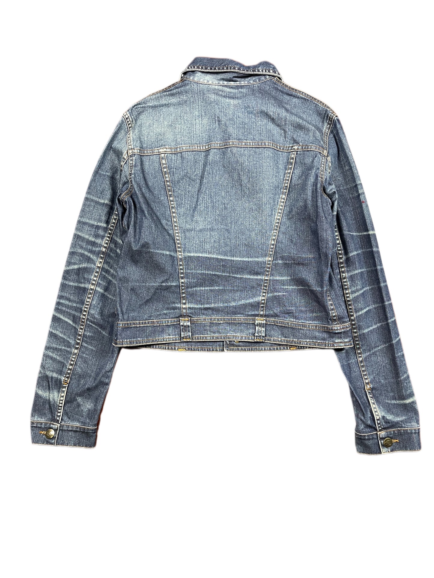 Y2k Just Cavalli Denim Jacket Blue - L