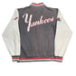 New York Yankees Varsity Jacket Gray White - L