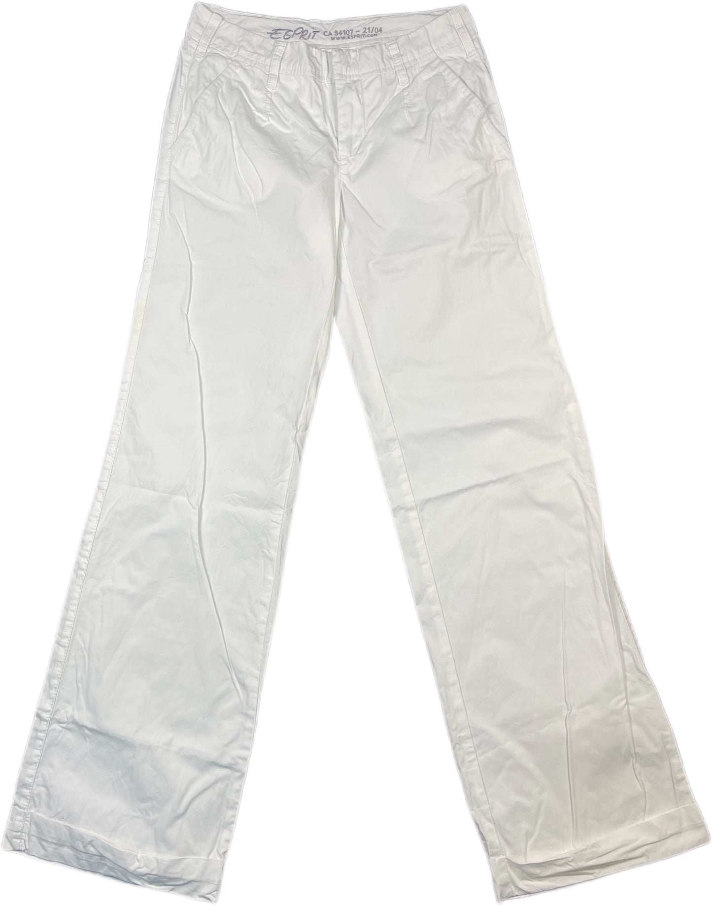 Y2K Esprit Pants White Cotton XS