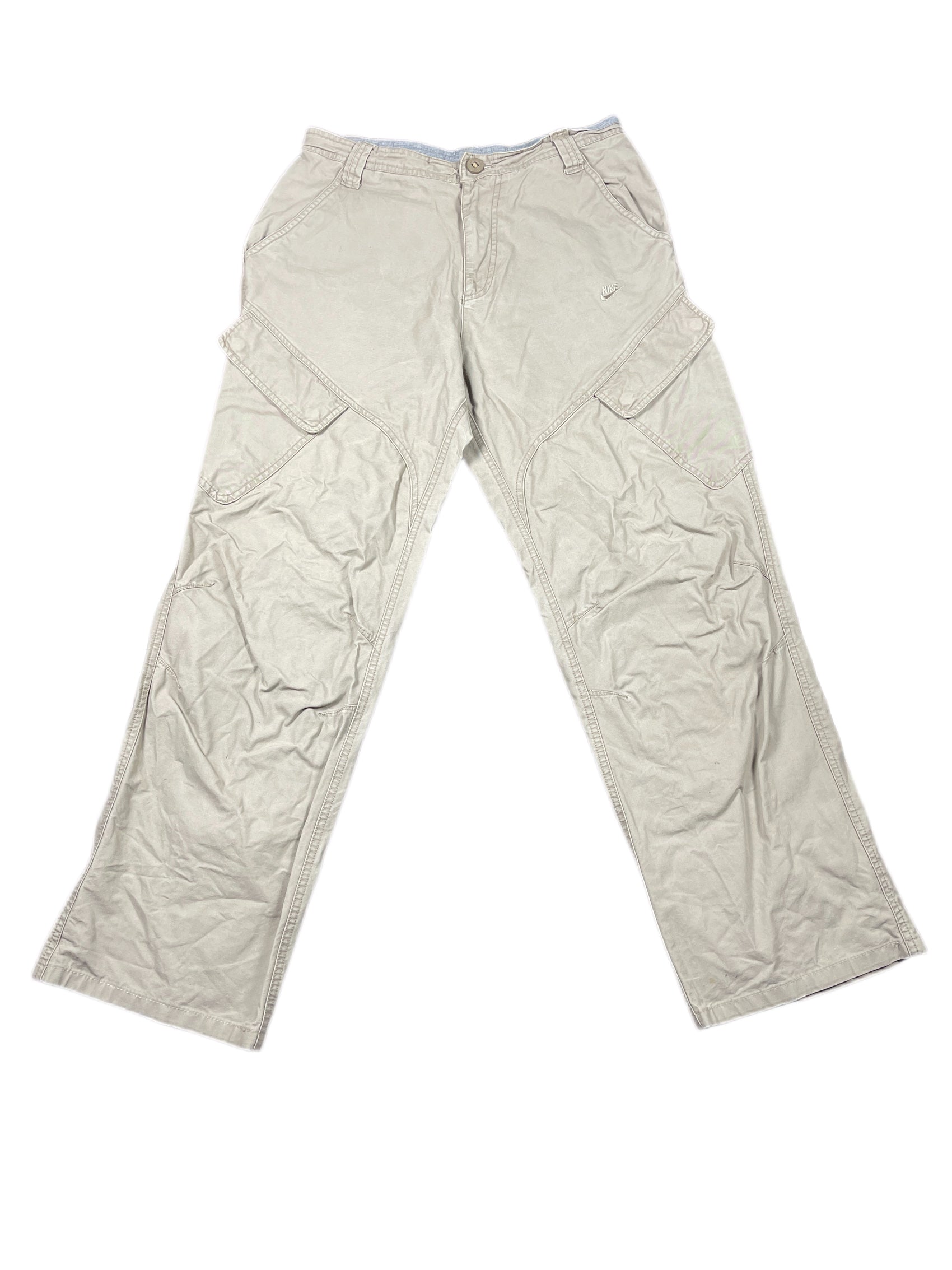 Y2k Nike Cargo Pants Beige - M