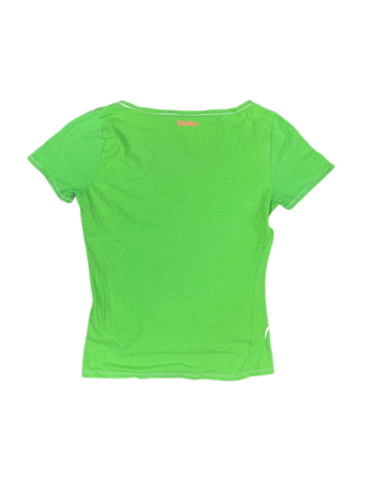 Y2k Guru Short Sleeve Top Green - S