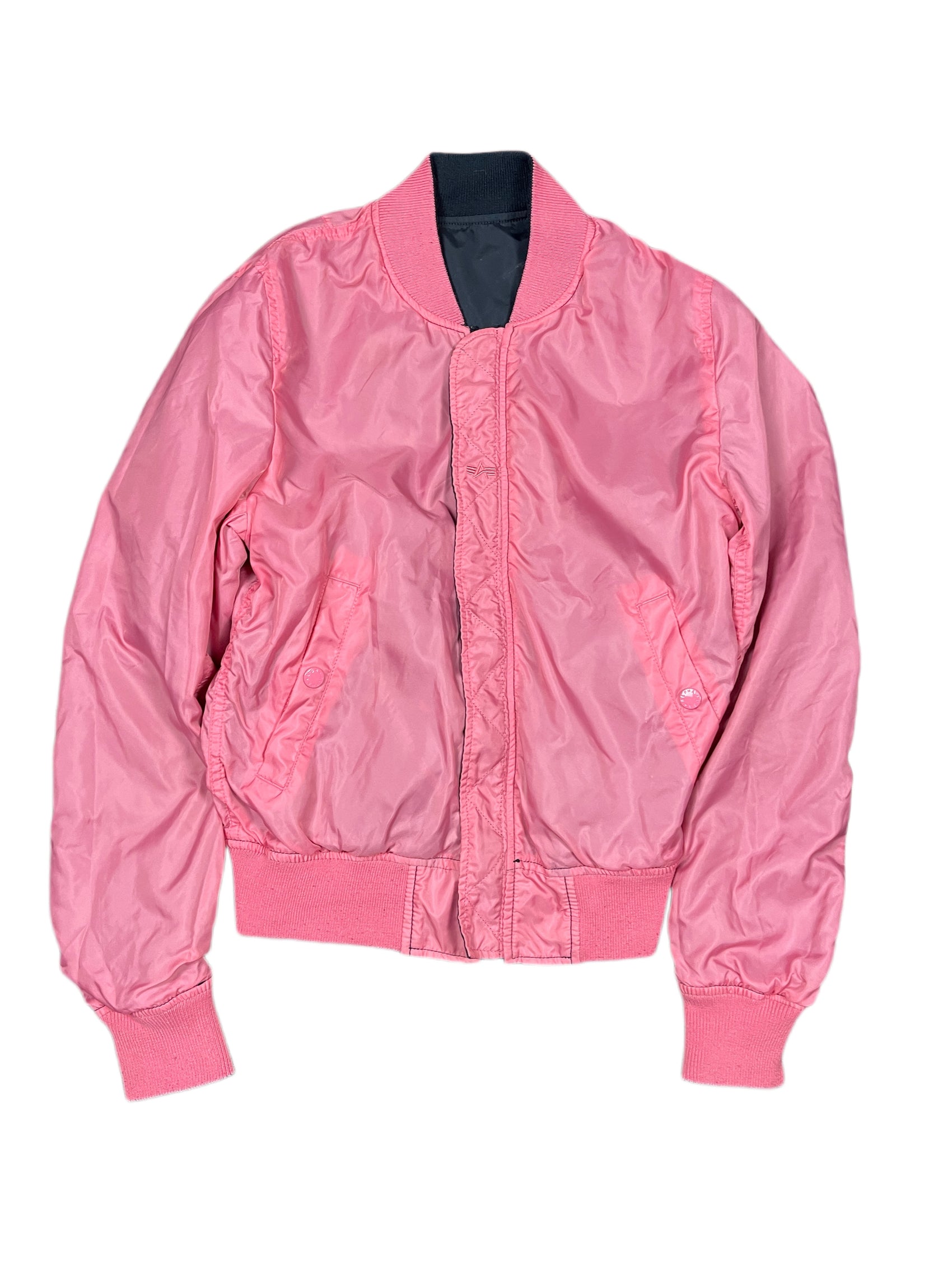Alpha Industries Reversible Bomber Jacket Pink Navy - XS