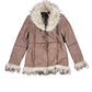 Y2k Morgan Fake Faux Fur Jacket Brown - M
