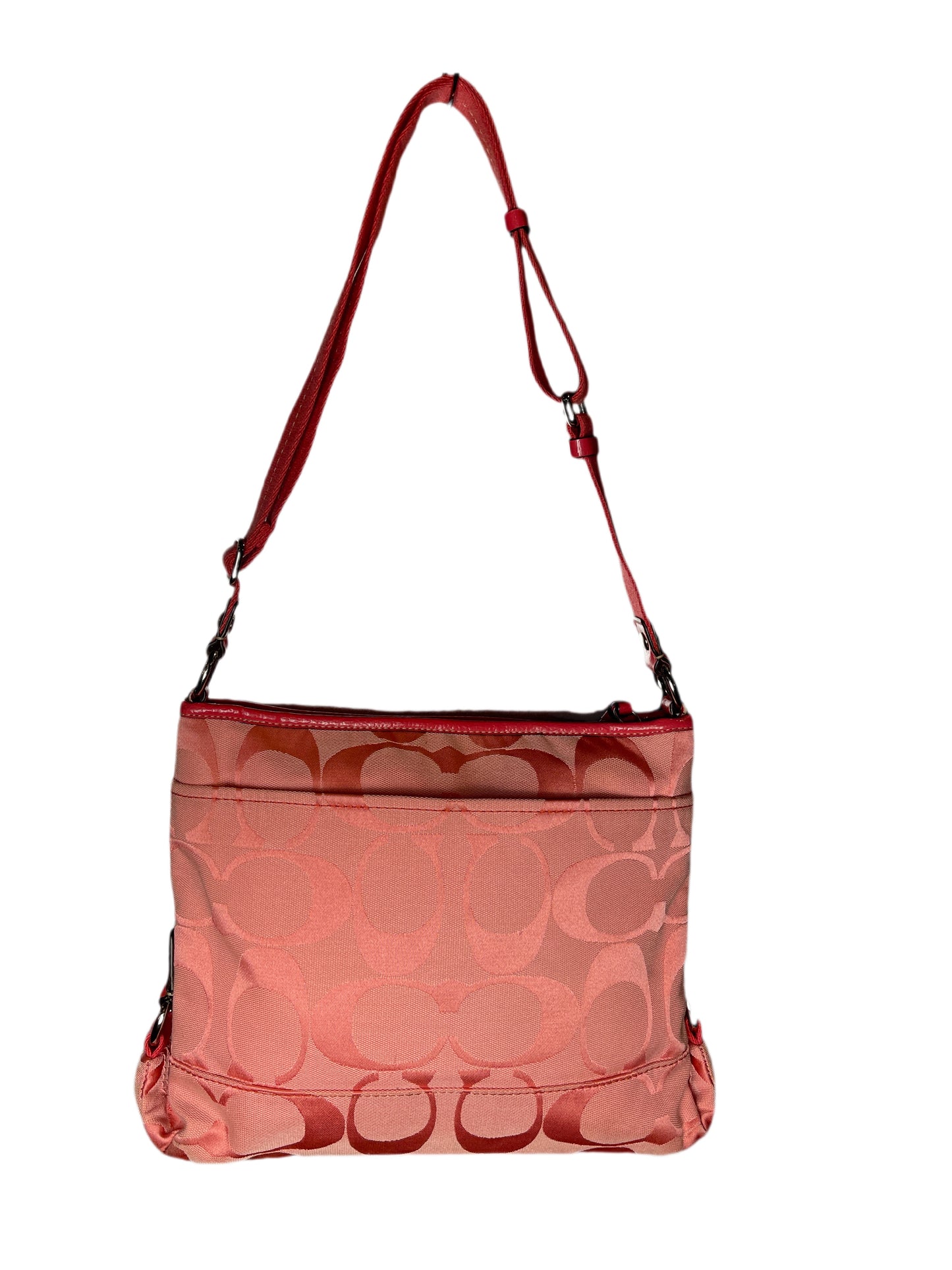 Coach Kyra Nylon Signature Flap Crossbody Bag 2000s y2k