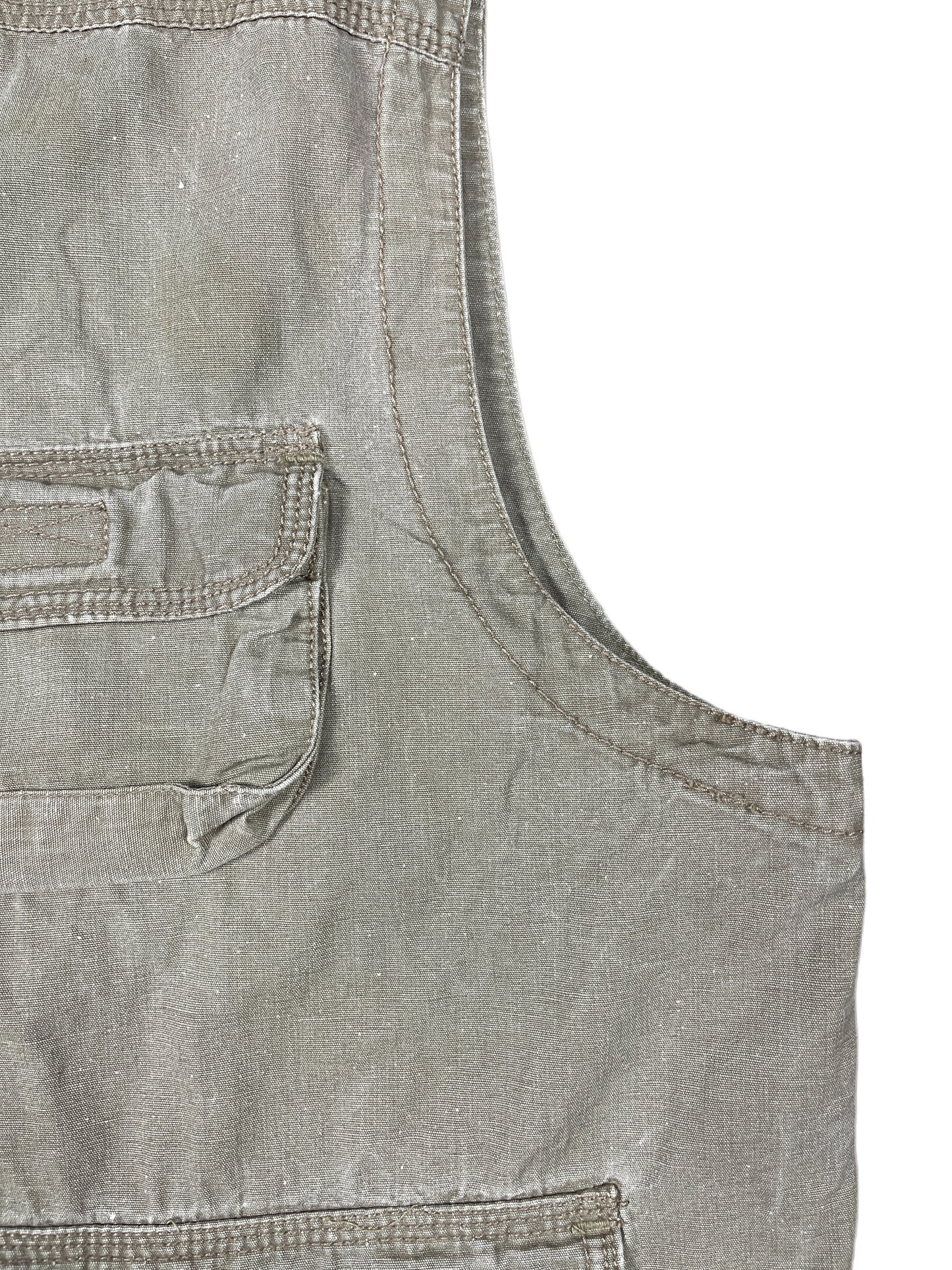 Vintage Springfield Cargo Vest Beige Gray - L