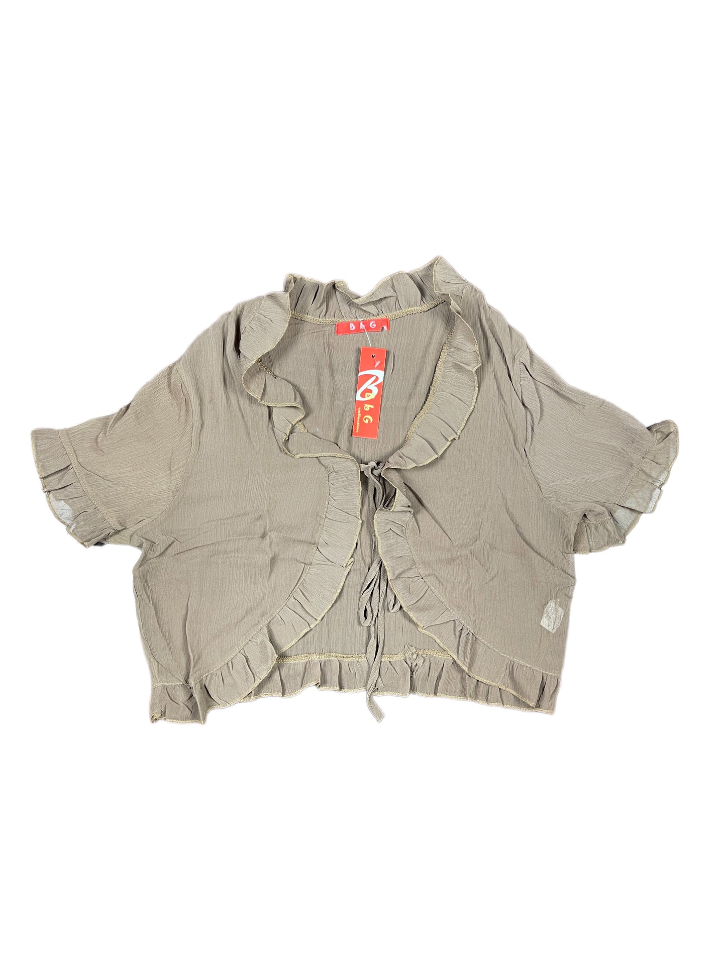 Y2k BbG Short Sleeve Top Brown - XL