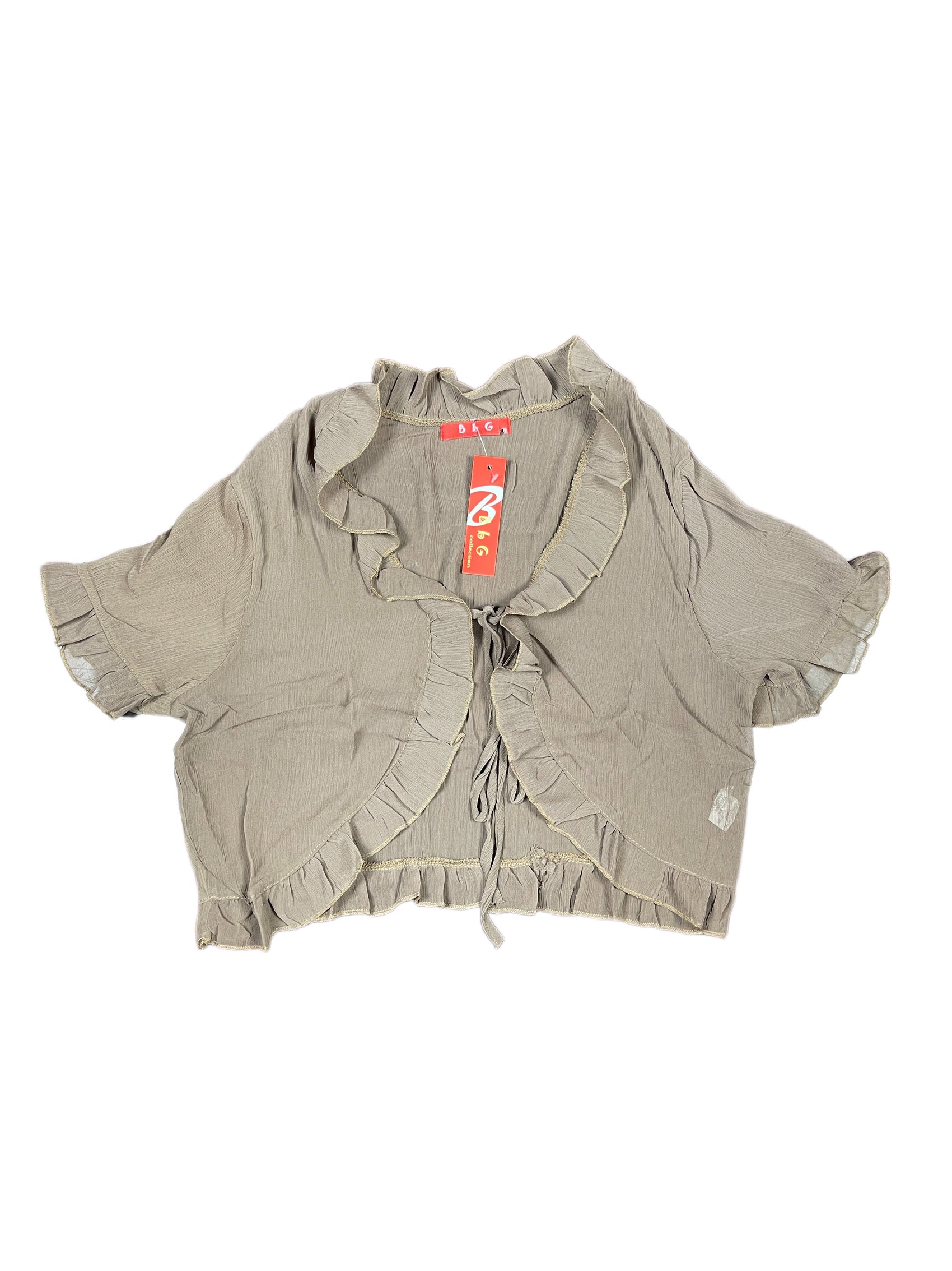 Y2k BbG Short Sleeve Top Brown - XL