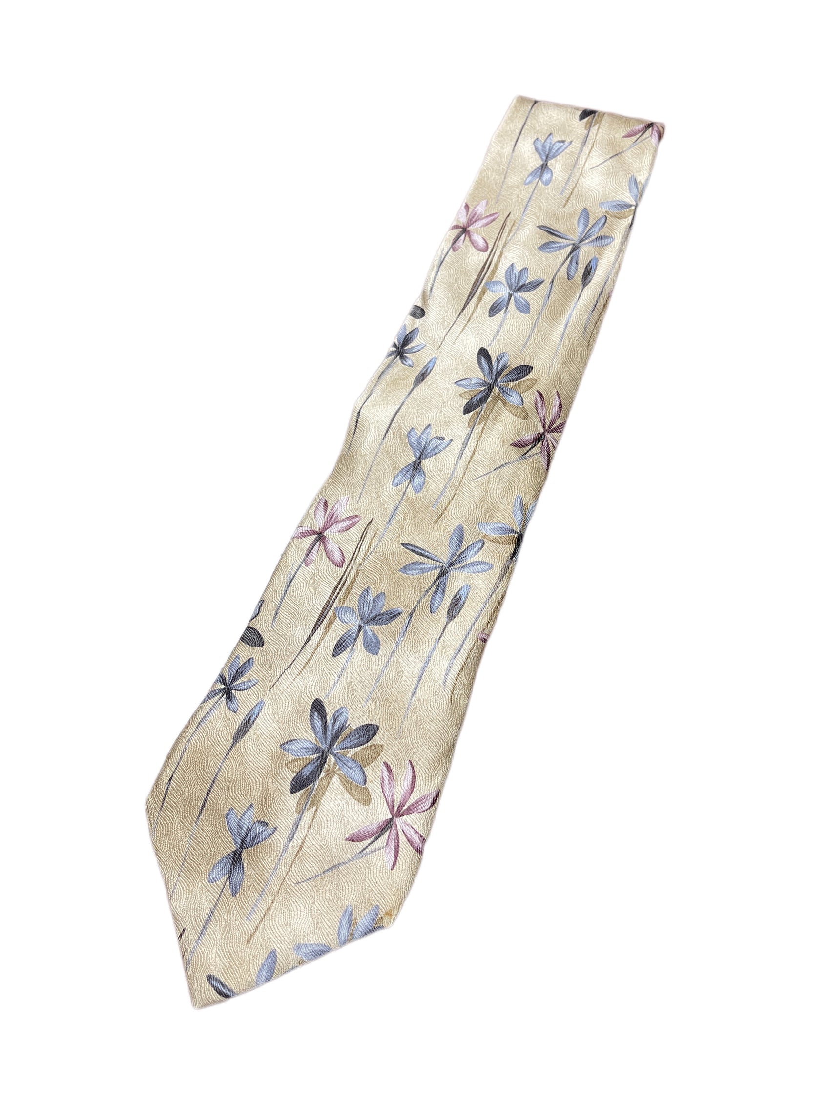 Altea Milano Silk Tie Flowers Beige