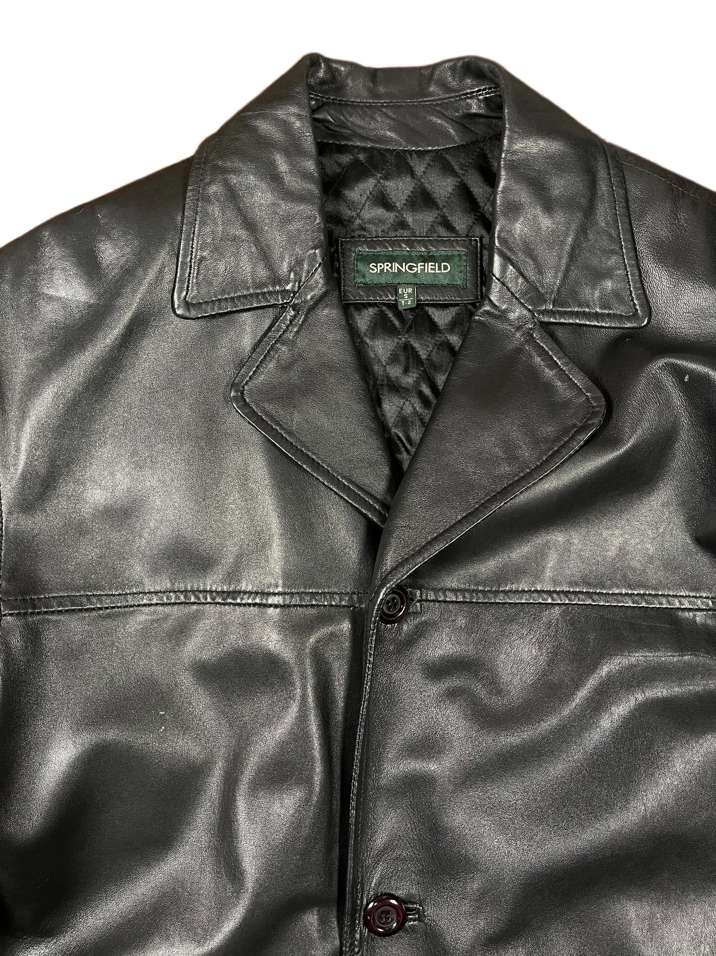 Springfield Leather Coat Black - S