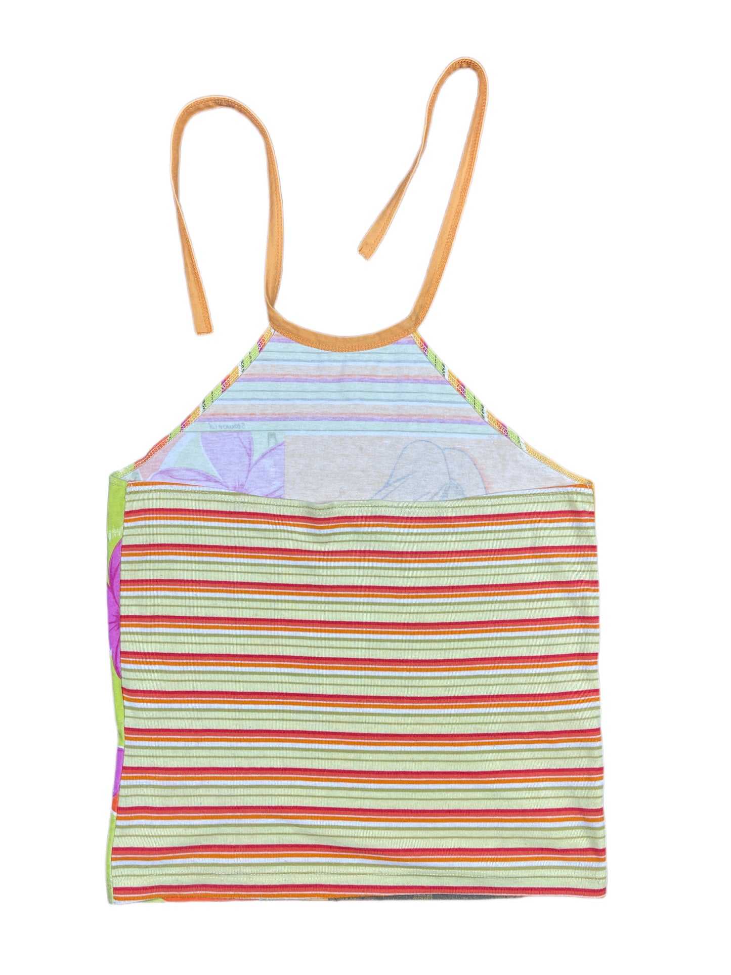 Y2k Seaworld Sleeveless Top Orange Multicolor - L