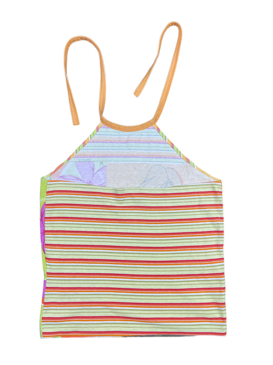 Y2k Seaworld Sleeveless Top Orange Multicolor - L