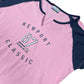 Y2k 2000s Reebok Short Sleeve Top Pink Navy - XXL