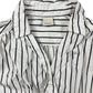 Pinko Short Sleeve Dress Striped White Black - S
