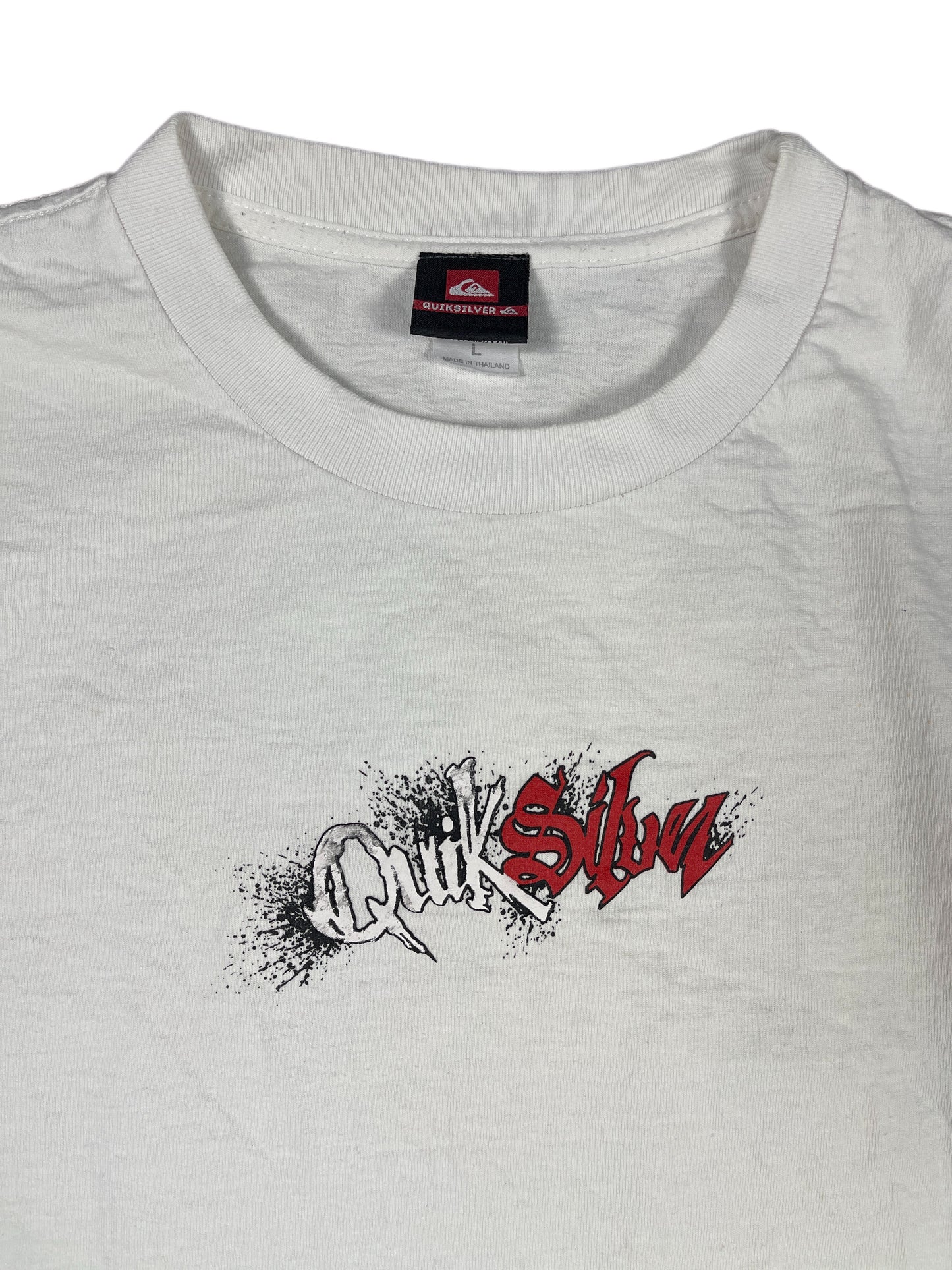 Y2k Quiksilver T-Shirt White - L