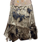 Y2k Frances Classic Long Velvet Skirt Brown - XXXL