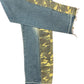 Vintage Cargo Military Patch Denim Pants Blue - M