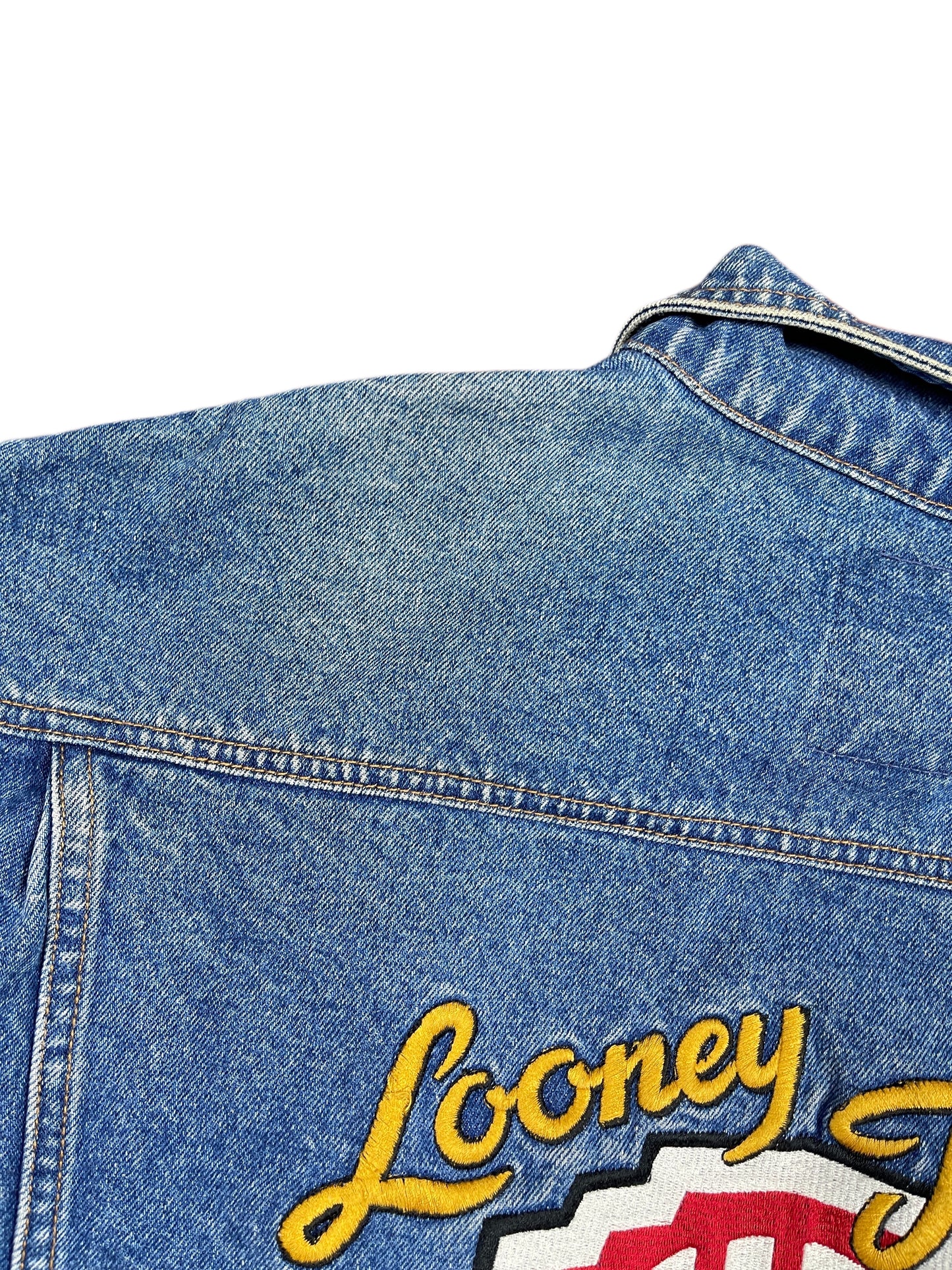 Vintage Looney Tunes 1990s Denim Jacket Blue - M/L