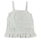 Y2k Sleeveless Top Cream White - L