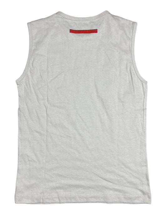 Y2k Divinas Palabras Sleeveless Top Gray Blue - S