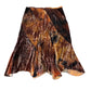 Y2k Easy Wear Velvet Skirt Brown - M
