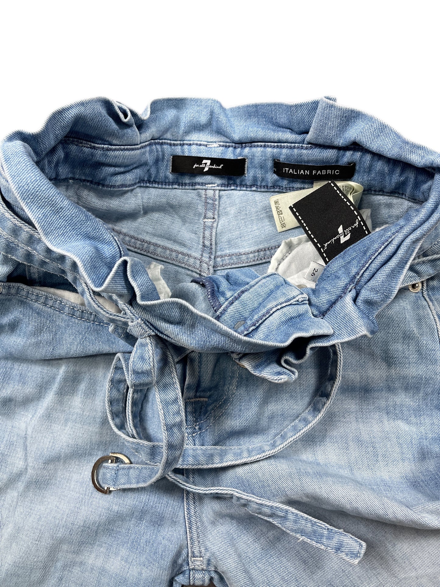 7 For All Mankind Flared Denim Pants Blue - S