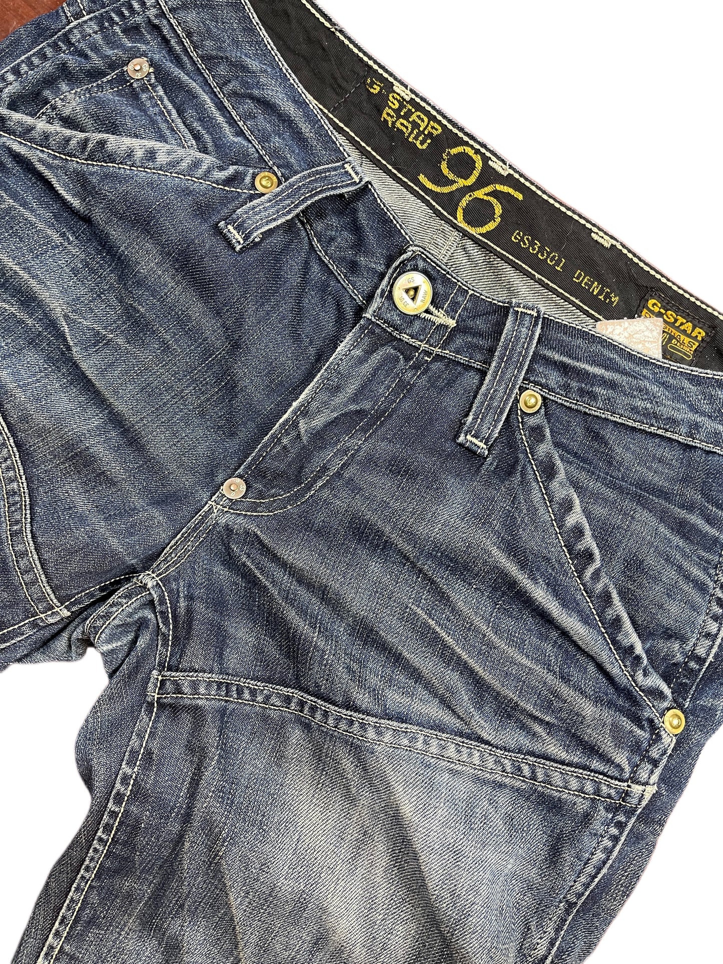 Y2k G-Star Low Waist Opium Skinny Denim Pants Blue - M/L