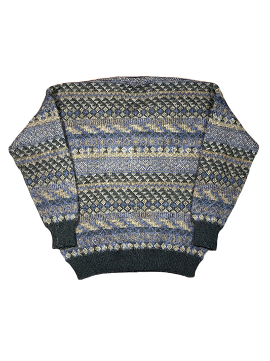 Vintage John Edward Knitted Sweatshirt Multicolor L