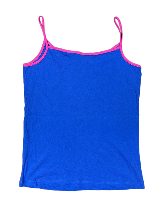 Y2k Queentex Sleeveless Top Blue - M