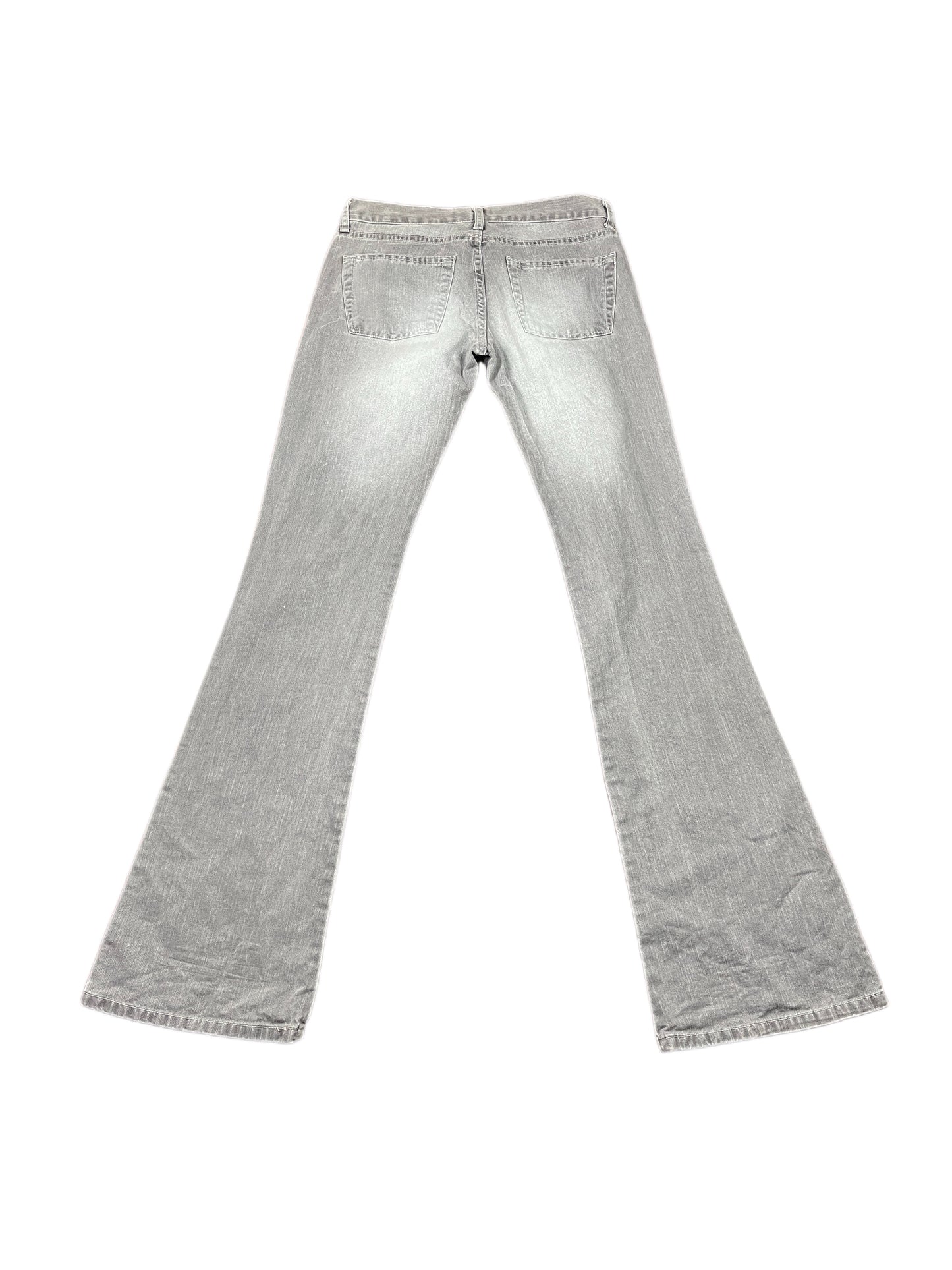 Zara Flared Low Waist Denim Panty Gray S