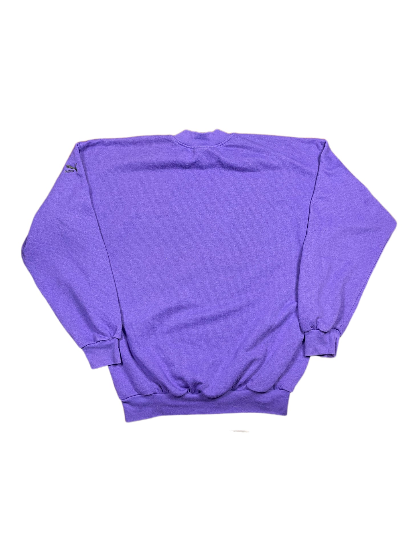 Vintage 1980s Puma Sweatshirt Purple L