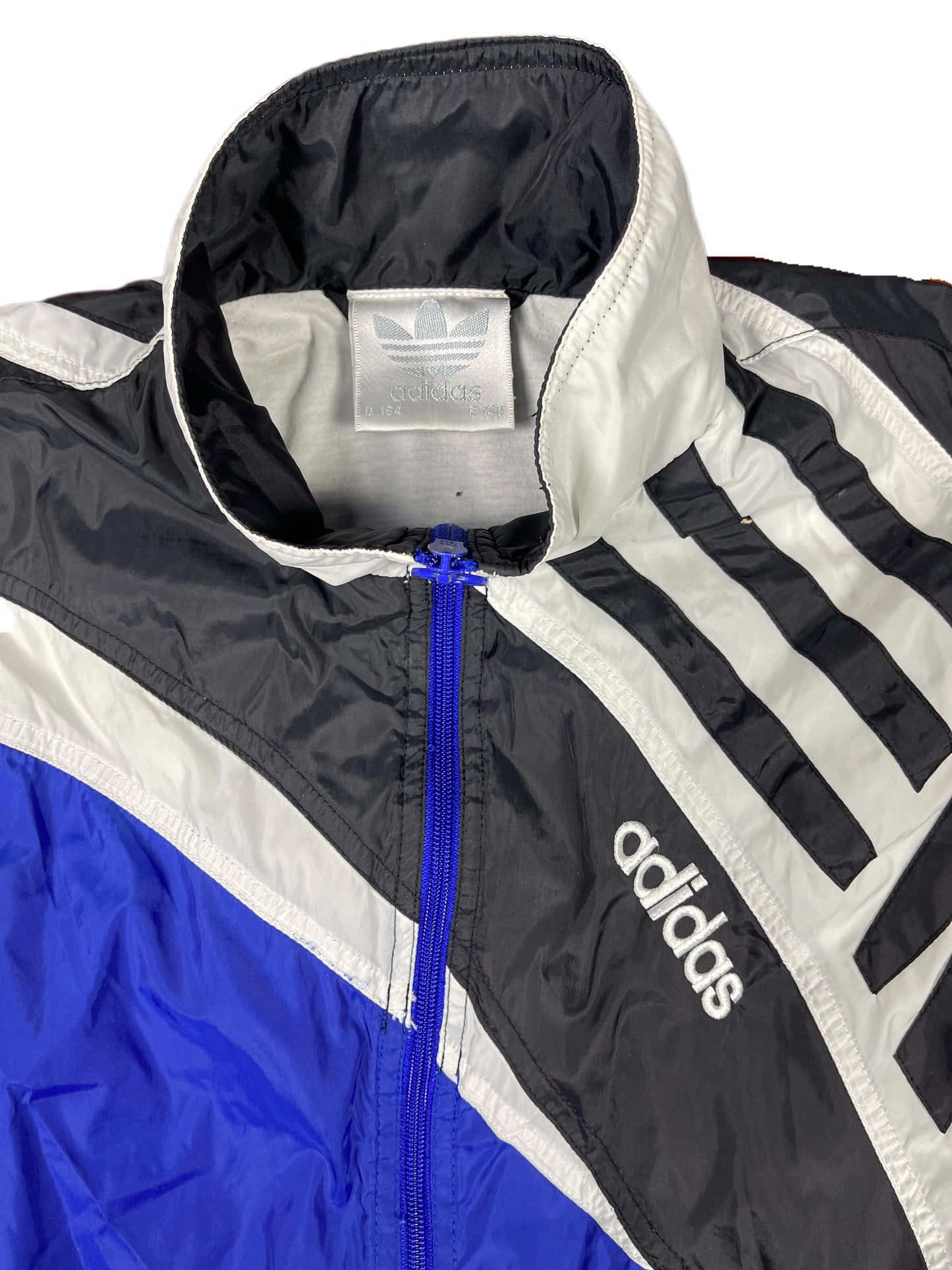Vintage Adidas Track Jacket Blue Black - XS