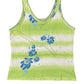 Y2k Gas Sleeveless Top Flower Green - L