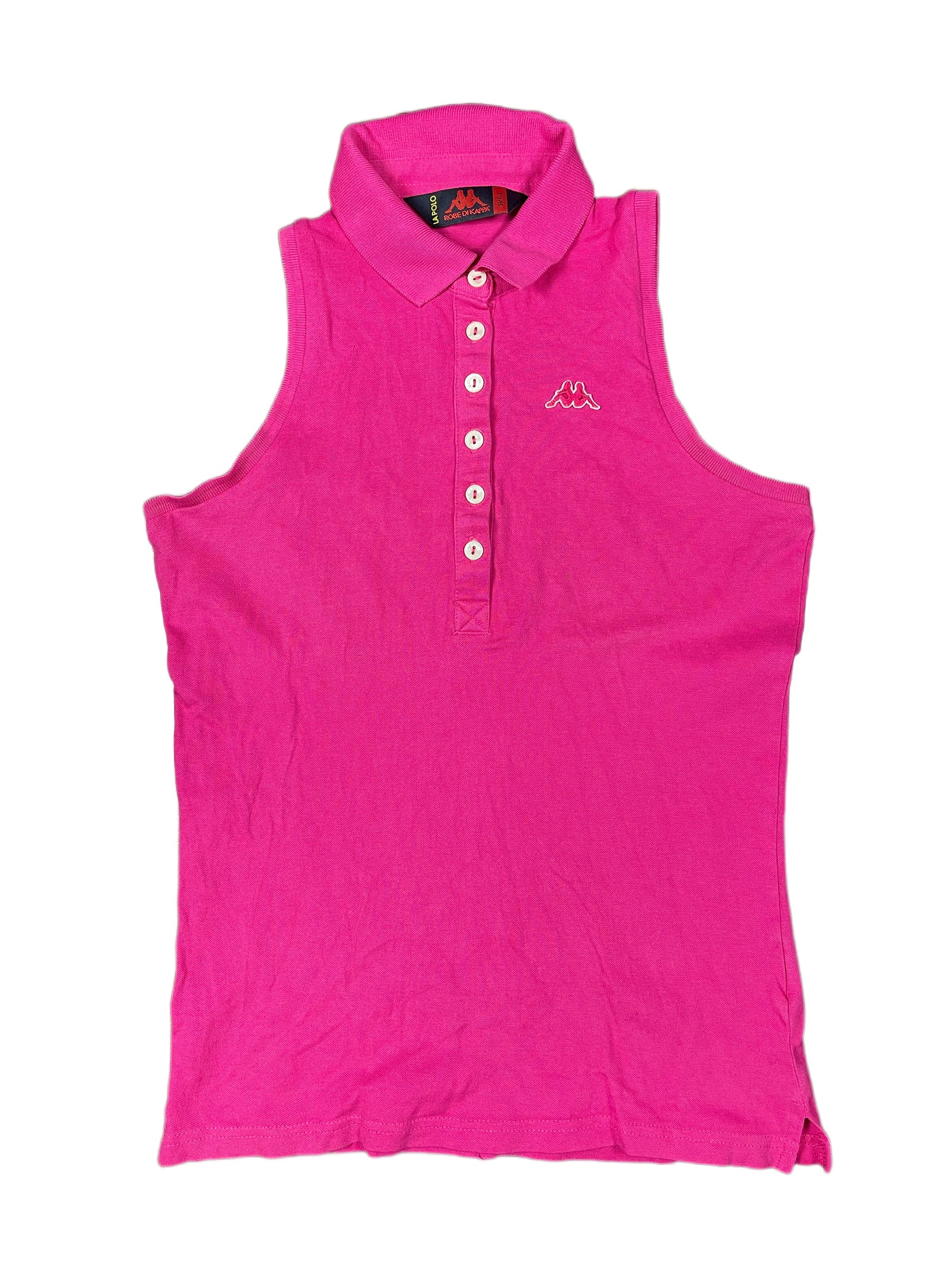 Vintage Kappa Sleeveless Tennis Top Pink - S