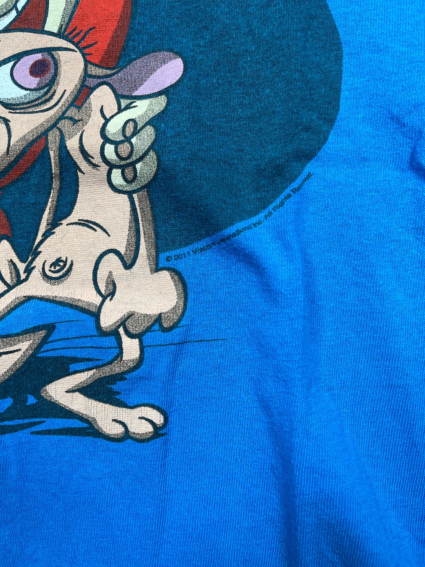 Ren & Stimpy 2011 T-Shirt Blue - M